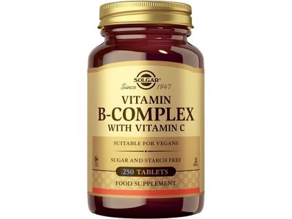 Solgar B Complex Stress Formula s Vitaminem C, 250 tablet