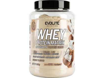 Evolite Whey Protein Matrix, Kokos, 900 g
