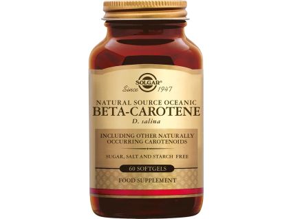 Solgar Oceanic Beta Carotene, 7 mg, 60 kapslí