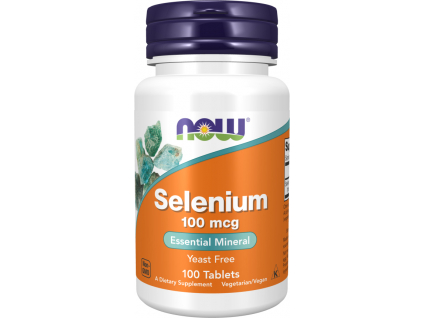 NOW FOODS Selenium, 100 μg, 100 tablet kopie