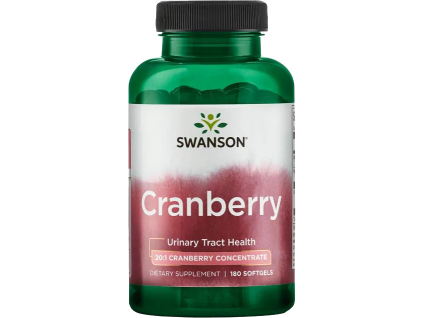 Swanson Cranberry, brusinky, 180 softgel kapslí