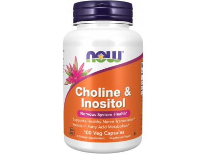 NOW FOODS Choline & Inositol, 100 kapslí