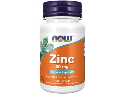 NOW FOODS Zinc Gluconate, Zinek, 50 mg, 100 tablet