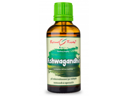 Ashwagandhá (ašvaganda vitánie) bylinné kapky (tinktura) 50 ml 1