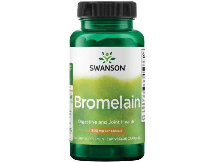 Swanson Bromelain, 500 mg, 60 rostlinných kapslí kopie