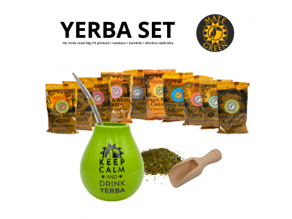 yerba set (zelena calm + Mercedes)