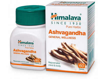 Himalaya Herbals Ashvagandha 60 kapslí duševní činnost, energie a celkové zdraví kopie