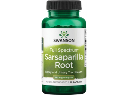 Swanson Sarsaparilla Root, 450 mg, 60 kapslí SW1404 kopie