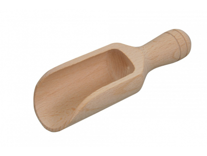 Dřevěná naběračka (lopatka) na Yerba Maté z bukového dřeva 10 cm