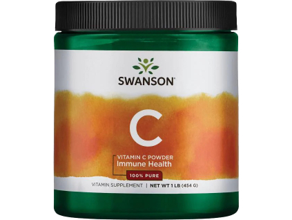 Swanson Vitamin C Prášek, 100% Čistá forma, 454 g