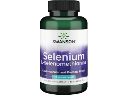 Swanson Selenium L Selenomethionine, 100 μg, 300 kapslí