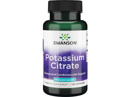 Swanson Potassium Citrate (Draslík), 99 mg, 120 kapslí
