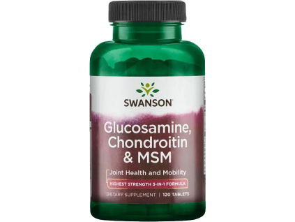 Swanson Glucosamine, Chondroitin & MSM, 120 tablet