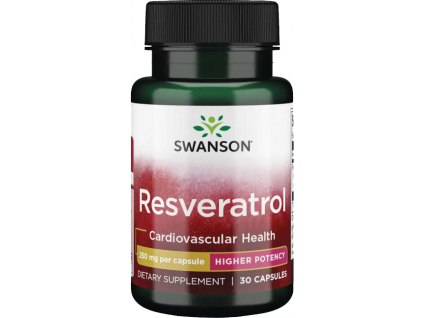 Swanson Resveratrol, 250 mg, 30 kapslí