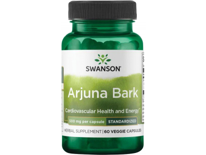 Swanson Arjuna Bark, 500 mg, 60 rostlinných kapslí kopie