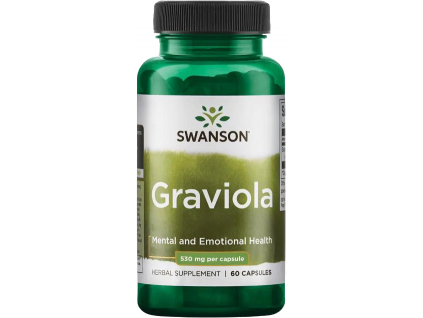 Swanson Graviola, 530 mg, 60 kapslí