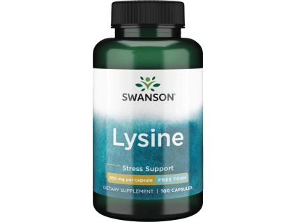 Swanson Lysine, 500 mg, 100 kapslí