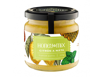 HoneyMix Med, Citron a máta, 250 g