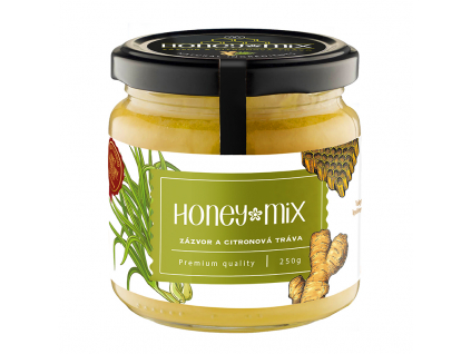 HoneyMix Med, Zázvor a citronová tráva, 250 g