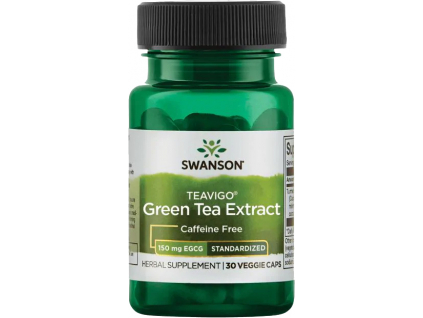 Swanson Teavigo Green Tea Extract, 150 mg EGCG, 30 rostlinných kapslí