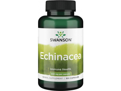 Swanson Echinacea, Třapatka nachová, 400 mg, 100 kapslí