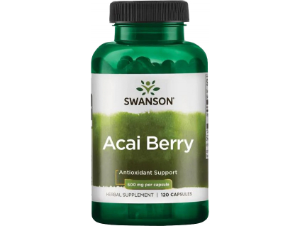 Swanson Acai Berry, 500 mg, 120 kapslí