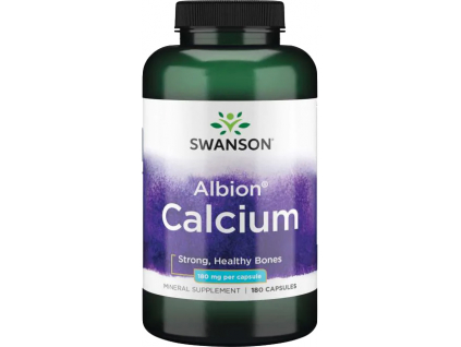 Swanson Calcium Glycinate, Vápník, 180 mg, 180 kapslí