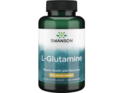 Swanson L Glutamine (Glutamin) 500 mg, 100 kapslí