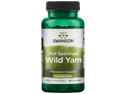 Swanson Full Spectrum Wild Yam (Smlditec chlupatý), 400 mg, 60 kapslí