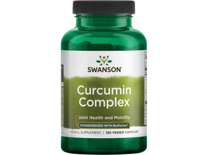 Swanson Curcumin Complex, Kurkuminový komplex, 350 mg, 120 rostlinných kapslí