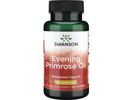 Swanson Evening Primrose Oil, Pupalkový olej, 500 mg, 100 softgel kapslí