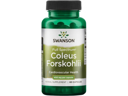 Swanson Coleus Forskohlii Full Spectrum, Indická kopřiva, 400 mg, 60 kapslí