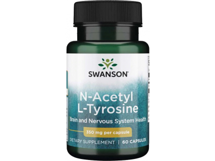 Swanson N Acetyl L Tyrosine, 350 mg, 60 kapslí