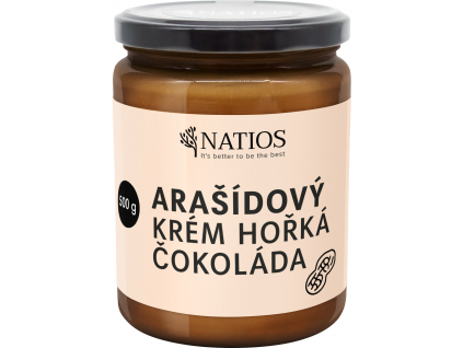 NATIOS sklenicka arasidovy krem horka cokolada