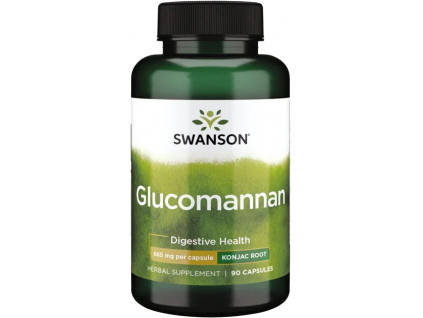 Swanson Glucomannan, 665 mg, 90 kapslí