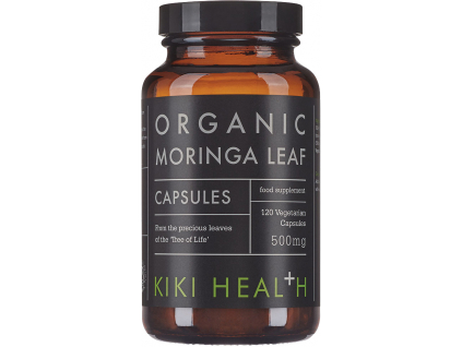Kiki Health Moringa Leaf, Organic, 500 mg, 120 rostlinných kapslí