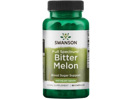 Swanson Bitter Melon, Hořká okurka, 500 mg, 60 kapslí