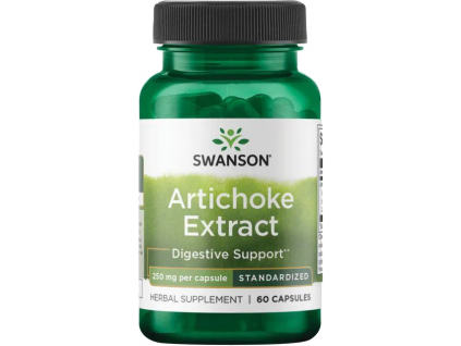 Swanson Artichoke Extract, Extrakt z Artyčoku, 250 mg, 60 kapslí kopie