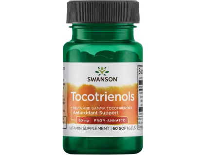Swanson Tocotrienols, Tokotrienoly, 50 mg, 60 softgel kapslí