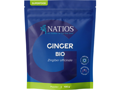 NATIOS Zázvor BIO prášek, 100 g