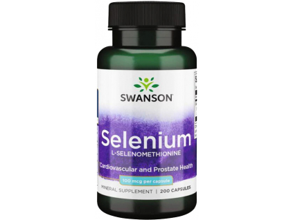 Swanson Selenium L Selenomethionine, 100 ug, 200 kapslí