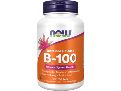 NOW FOODS Vitamin B 100 s postupným uvolňováním, 100 tablet
