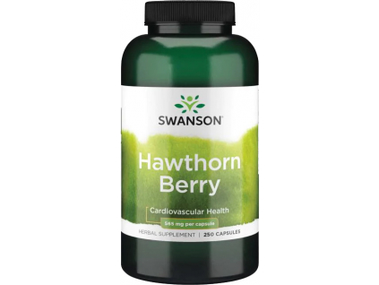 Swanson Hawthorn Berry, Plody hlohu, 565 mg, 250 kapslí