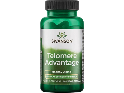 Swanson Telomere Advantage, Zdravé stárnutí. 60 rostlinných kapslí