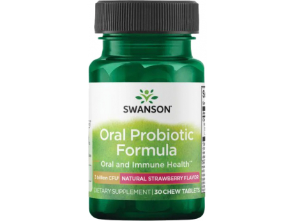 Swanson Oral Probiotic Formula, Orální probiotika, 30 žvýkacích tablet SWU1024 kopie