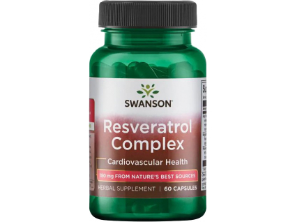 Swanson Resveratrol Complex, 180 mg, 60 kapslí