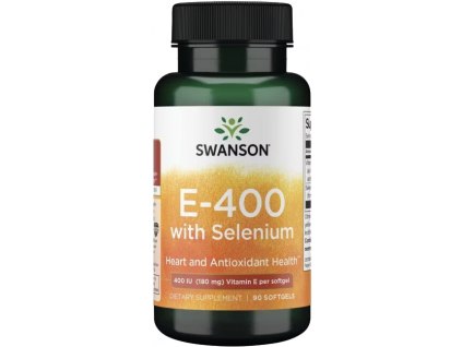 Swanson Vitamin E se selenem, 400 IU & 50 µg, 90 softgel kapslí 2