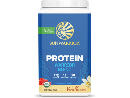 Sunwarrior Protein Warrior Blend, BIO Vanilkový, 750 g 2