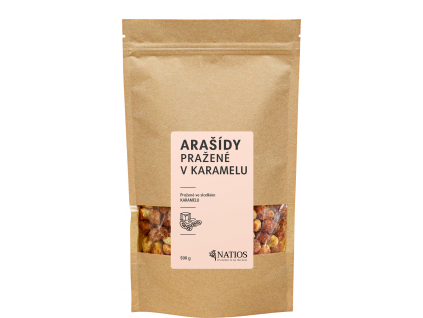 NATIOS Arašídy pražené v karamelu, 500 g 2