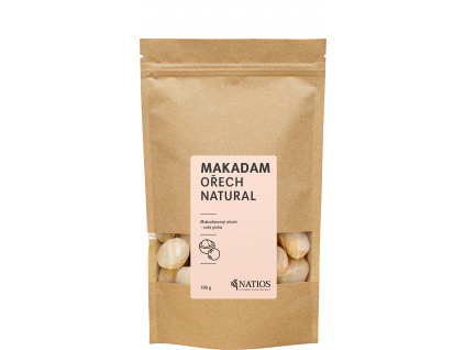 NATIOS Makadamový ořech, Celá jádra, 100 g 2